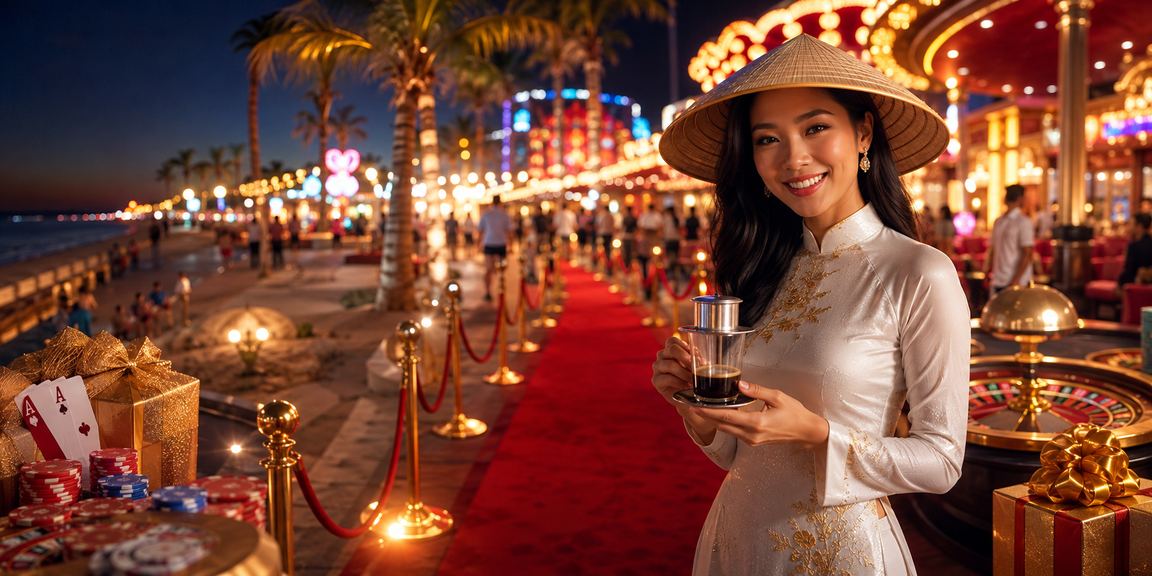 Người dùng tại Mũi Né trải nghiệm casino giải trí trực tuyến trong không gian cà phê